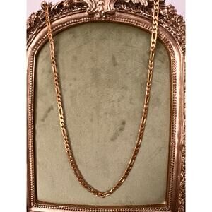 24 inch Gold Cuban 5mm Necklace Chain and 7 inch Bracelet